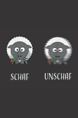 Schaf Unschaf: Notizbuch a5 punktiert mit 110 Seiten | Lustiges Geschenk Schaf Optiker Augenarzt Bauer Landwirt Viehzüchter Veganer Muttertag Vatertag Notizblock Notizheft Journal