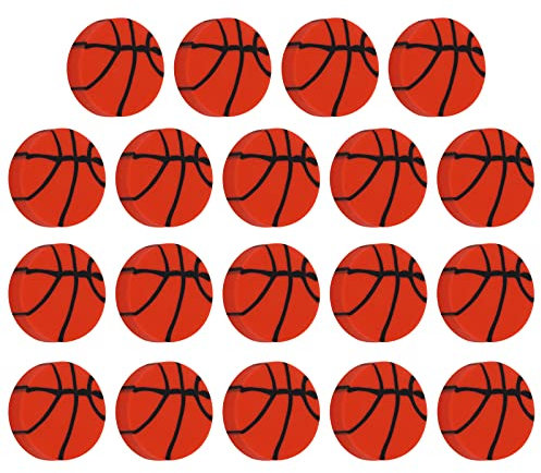 TIESOME Mini gomme per matita, 24 gomme da cancellare a forma di palla sportiva, divertenti gomme da basket carine gomme in miniatura mini gomme novità per bambini sport a tema festa di compleanno
