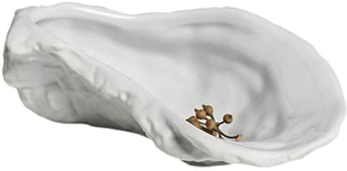 1 pz Piatto Salsa Ceramica Ostrica Conchiglie Forma Condimento Vassoio Ceramica Squisita Ostrica Piatti Decorativi Piatto di Soia Piatti di Degustazione in Ceramica
