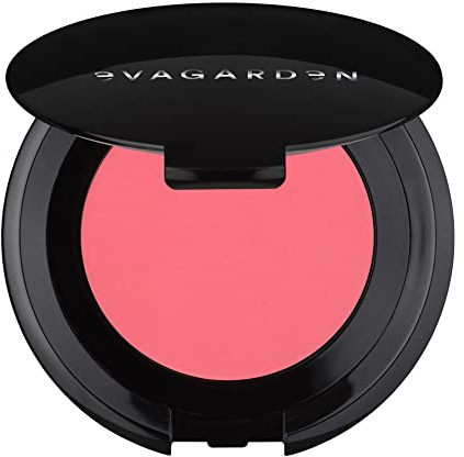 EVAGARDEN Luxury Blush - Easily Blendable Texture - Enhances Your Makeup Finish - Soft Focus Effect Visibly Reduces Fine Lines - Highlights Cheekbone and Sculpts Face - 356 Fandango Pink - 5g