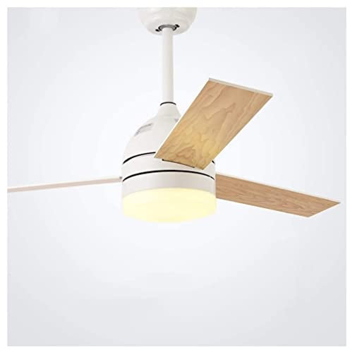 Ventilador de techo con luz, ventilador de techo de 42 pulgadas, ventilador de techo interior con luz LED y control remoto, decoración de ventilador de techo, luces de ventilador de techo para sala de