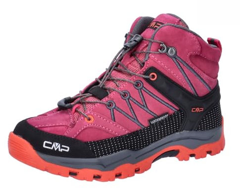 CMP Kids Rigel Mid Trekking Shoes Wp, Zapatos de Trekking Unisex niños, Fucsia, 32 EU