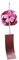 Japanische Windspiele Rosa Kirsche/Rot/Blau Glas Windglocken Handgemachte Anhänger Outdoor Indoor Geburtstagsgeschenk Für Freunde Liebhaber Eltern Stil