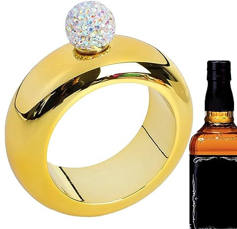 Bracelet Flacon | Bracelet Jonc Poignet Hanche Flasque 3,5 Oz - Joli Bracelet Hip Flask pour Whisky, Fêtes, Danse, Femmes, Festivals Musique Rianpesn