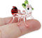 WitnyStore Winzige 2,5 cm rote grüne Ameise Formicidae Insektenfigur – Miniatur-Figur aus mundgeblasenem Glas, Insekten, Käfer, Arthropoden-Tiere, bunte Kristalle, niedliche Dekofiguren