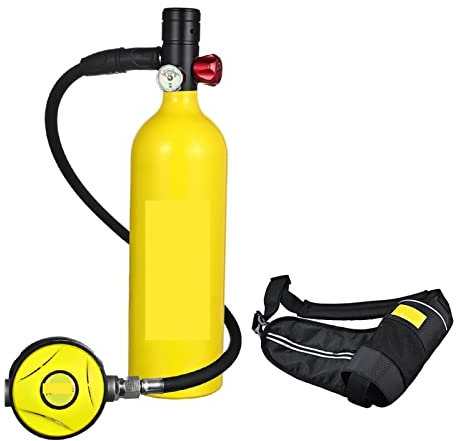 Respiration sous-Marine Bouteille D'oxygène De Plongée sous-Marine Capacité 1L Respirateur De Plongée Portable Ultra Haute stabilité (Color : Giallo, Size : 1L)