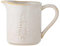 Bloomingville Jarra de leche de invierno, color blanco con árbol de Navidad, 145 ml