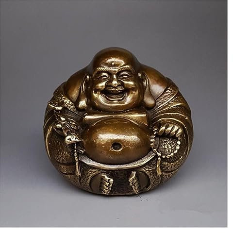 ASumPio Buddha-Dekor, Bronze-Buddha, Glücksbringer, Dekoration, Buddha-Statue, Heimdekoration, Geschenk, Skulptur, Buddha-Dekor Für Den Außenbereich
