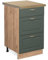 Vicco Meuble Cuisine Fame-Line, Vert Or Campagne/Chêne de Force doré, 50 cm, PT Chêne