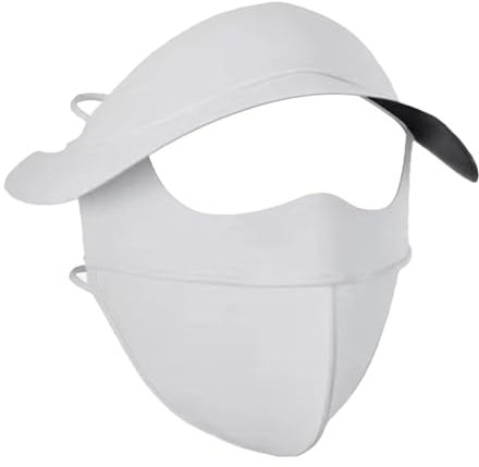 AWOCAN Sonnenhüte Vollgesichtsabdeckung Sonnenschutz Gesichtsschleier UV-Schutz Gesichtsschal Abdeckung Tuch Bandanas mit Ohrschlaufen Breite Krempe Atmungsaktiv Sonnenschutz Sport Gesichtsabdeckung,