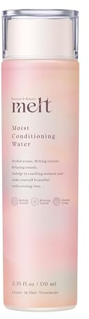 melt Moist Conditioning Water Hair Lotion 170m Leave-In Hair Treatment Geranium & Muguet Scent Helps Reduce Bed Hair & Flyaways Made in Japan