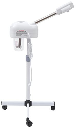 CLEADONG Vaporizador facial profesional, sauna facial limpiador de poros, vapor facial, adecuado para salón y hogar, niebla cálida, brazo extensible, aromaterapia