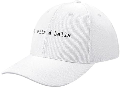 Baseballmütze La Vita E Bella Italienische Schreibmaschinenhaube Anime Herren Luxus DamenHalloween