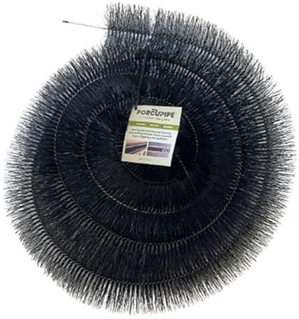 Porcupipe Gutter Brush Gutter Leaf Guard - 4m x 100mm Black