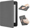 ERUNTO Coque pour Kindle Paperwhite 12ème génération 7 Signature Edition et Kindle Colorsoft Coque en TPU avec texture en tissu et ceinture - Coque magnétique double face avec fonction veille/réveil