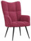 KATERYY Sessel Weinrot Samt,Bequemer Sessel aus Samt mit elegantem Design für Moderne Wohnlandschaften Wohnzimmer, Sessel
