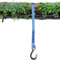 LUPATDY Schaukel Baumbefestigung Seil, Hängeschaukel Seil mit Haken (Hält 200kg),Aufhängung Befestigungsset für Outdoor-Spielplatz,Seil für Indoor Outdoor Baumschaukel,10mm Durchmesser,Blau,150cm