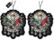 2× Lufterfrischer mit Osmanli Tugrasi Motiv, Duftbaum Auto, Auto Lufterfrischer, Car Air Freshener, Duftanhänger Auto, Lustiger Auto Duftspender