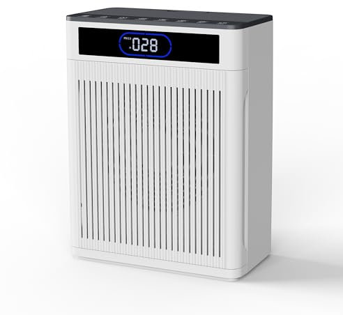 Purificatori d'aria per la casa di grandi dimensioni fino a 2000 m², purificatore d'aria HEPA con filtro lavabile, modalità automatica, timer, display della qualità dell'aria, filtro dell'aria