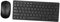 GAROZATION 2.4G Clavier et Souris sans Fil Ultra-Mince pour Ordinateur et Tablette Design Portable et Élégant Noir