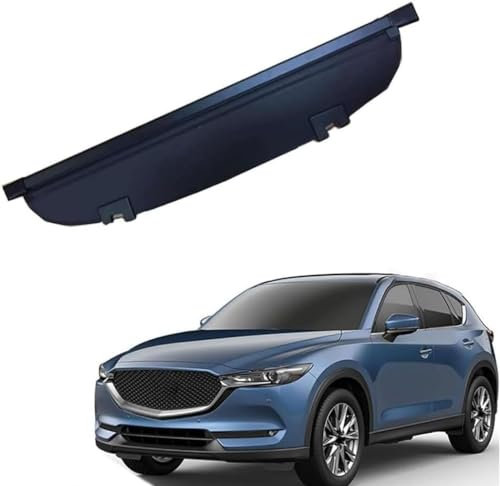DRYFAL Auto Laderaumabdeckung für Mazda CX-5 2017-2021 Auto Einziehbarer Laderaumabdeckung Kofferraum Schutz Der PrivatsphäRe Cargo Cover