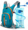 Nepest Trinkrucksack 8L - Fahrradrucksack & Skirucksack mit 2L Trinkblase | Ideal für MTB, Laufen & Skifahren | Verstellbarer Brust & Taillengurt mit Sicherheitspfeife - Blau