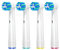 REDTRON Cross Action Aufsteckbürsten kompatibel mit Oral B, Ersatzbürstenköpfe für Oral B, Zahnbürstenköpfe passend für Professional Care Vitality Pro Smart Genius Series, 4 Pack, EB50-P