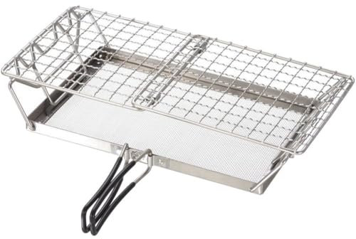 Ymxygz Klappbarer Campingkocher-Toaster Für Den Außenbereich, Mehrzweck-grillnetz, Rostfreier Toasterständer, Tragbarer Brottoaster Für Wandern, Camping, Picknick