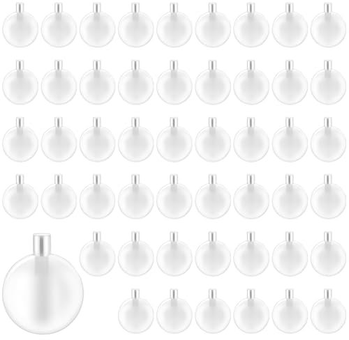 Nogeqi 50 Stück Quietscher zum Einnähen 37mm, Spieluhr zum Einnähen Rasseleier Hundespielzeug Quietschend Rassel Baby Transparent Squeakers für Hunde Spielzeug Haustiere Geeignet