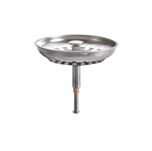 Auriselle Fregaderos de Cocina Colador Universal Tapón de Desagüe de Acero Inoxidable de 30 mm con Protección contra Olores Fácil Instalación y Durabilidad para Fregaderos y Lavabos de Cocina