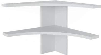 Vicco Eckregal Roman, Weiß, 43.5 x 37 cm
