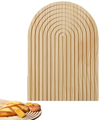 Eabdice Boho Deko Regenbogen Holzbrett, Wandregal Holz Boho Wanddeko, für Küche, Wohnzimmer, Schlafzimmer, Büro