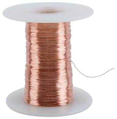 ACOLY Enamelled Copper Wire, Insulated Copper Coil, Enamelled Wire 0.3 Mm, 100 M