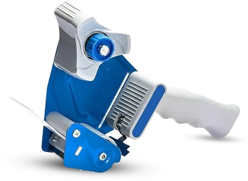 AHG Heavy Duty Tape Gun Dispenser (1 Pack) – Professional Packing Tape Dispenser for Moving Boxes, Shipping & Parcel Sealing – Adjustable Tension Control, Ergonomic Grip Handle & Sharp Cutter Blade
