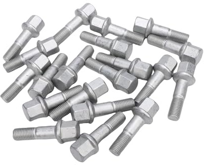 Ausla 20 Goujons de Roue M12x1,5, Goujons de Pneu en Acier pour une Fixation SécuriséE des Roues de Remplacement pour 190E Classe C Classe E SLK
