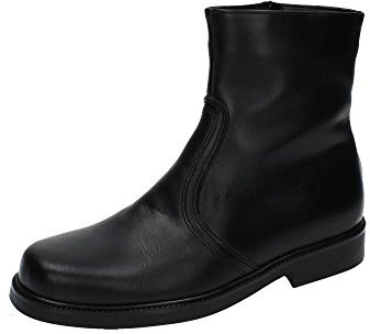MADE IN SPAIN 501 Bota de Piel con Borrego para Caballero - Hechas en España Hombre Botas-Botines Negro 43