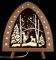 weigla - Dekoleuchte original Erzgebirge I Motiv Sterntaler I 1 LED Lampe I 0,8 W, E14 I Weihnachtsdeko innen I Weihnachtsbeleuchtung aus Holz I Fensterdeko