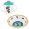Lässig Kindergeschirr Set Wildlife Meerkat//Baby`s Schale & Lässig Schnabeltasse mit Doppelgriff//100% Melamin