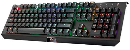 Trust Gaming GXT 890 Cada Tastiera AZERTY Gamer Meccanico RGB, Interruttori Bianchi Outemu, Anti Ghosting, Tasti Macro Programmabili - AZERTY, Nero