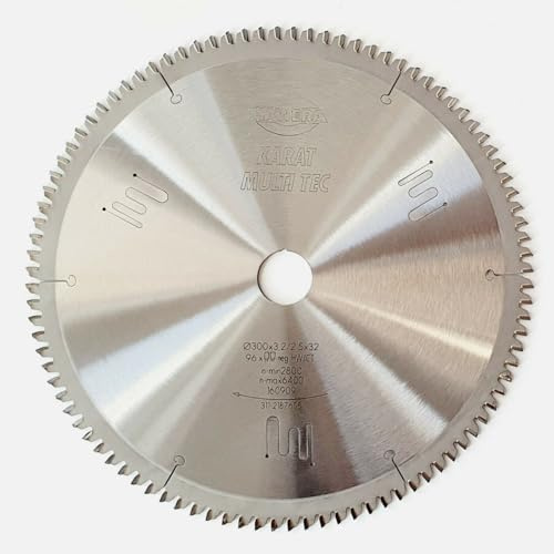 Hawera Kreissägeblatt 300 x 32 x 3,2 mm 96Z TR-F/neg für Alu Multimaterial für Kapp- und Gehrungssägen und Tischkreissägen