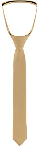 Ladeheid Kinder Jungen Krawatte KJ (31cm x 4cm, Hellgold)