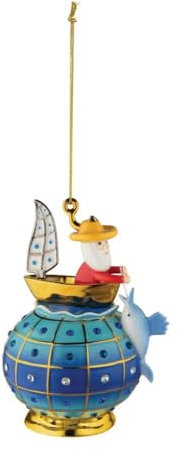 Alessi MJ16 12 Il vecchio E Il Mare Dekokugel, Porzellan, Einfarbig