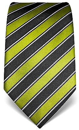 Vincenzo Boretti Herren Krawatte reine Seide gestreift edel Männer-Design zum Hemd mit Anzug für Business Hochzeit 8 cm schmal/breit