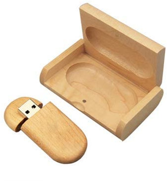 A Plus+ Memoria USB de Madera 8GB con Caja de Madera (8G Muestra x 1, Arce con Caja)