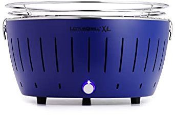 LotusGrill XL LG G435 U BL Barbecue con batterie e cavo di alimentazione USB, 43,5 x 25,7 cm, Blu