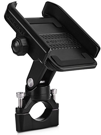 Support de téléphone de Moto, Support de Support de Support de Montage de Guidon de Moto Ajustable pour téléphone Mobile 4-6 Pouces Noir, Noir