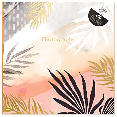 Tallon Tropical Sunset Palm Leaves 6x4 Photo Album Memo Slip in Holds 200 Photos