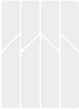 Riesel Design - re:Flex Frame - Fahrrad Reflektoren/Aufkleber Fahrrad/reflektierende Folie & Reflektor Aufkleber für Fahrräder oder Kinderwagen/Reflection Bike Sticker für Sicherheit (Silver)