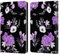 Head Case Designs Offizielle Anis Illustration Rojo Violett Blumen Muster 4 Leder Brieftaschen Handyhülle Hülle Huelle kompatibel mit Apple iPad Air 2 (2014)