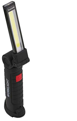 rongweiwang Flip Rechargeable COB LED Flashlight Flood Light Torch COB LED flip Magnetic Stand Emergency Working Lighting